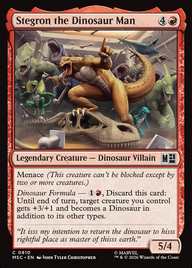 Stegron the Dinosaur Man — Marvel Super Heroes Commander (MSC) #810