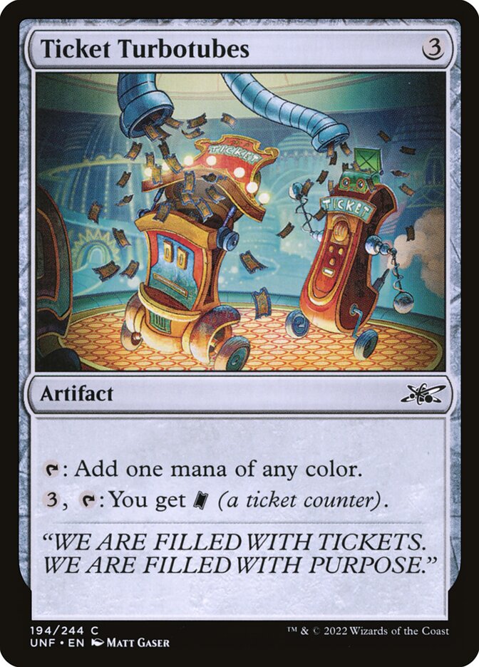 Ticket Turbotubes — Unfinity (UNF) #194