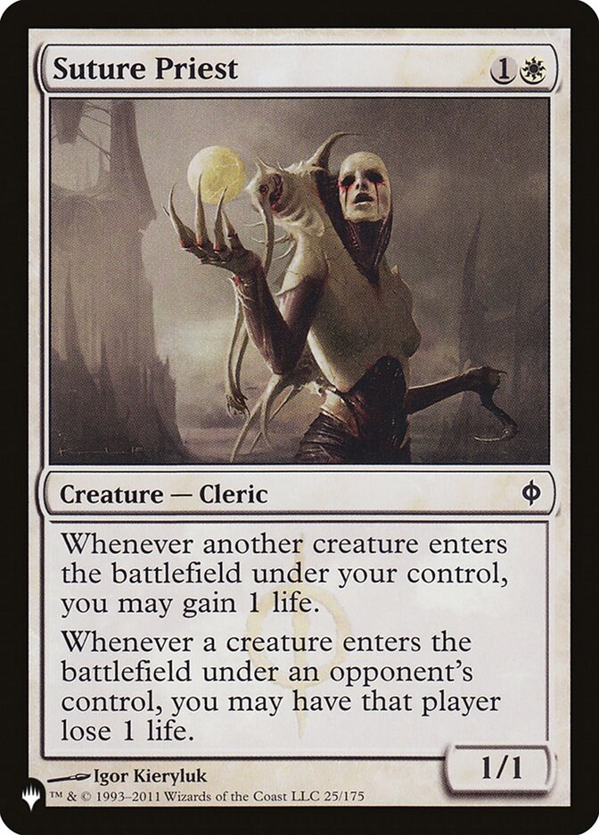 Suture Priest — The List (PLST) #NPH-25