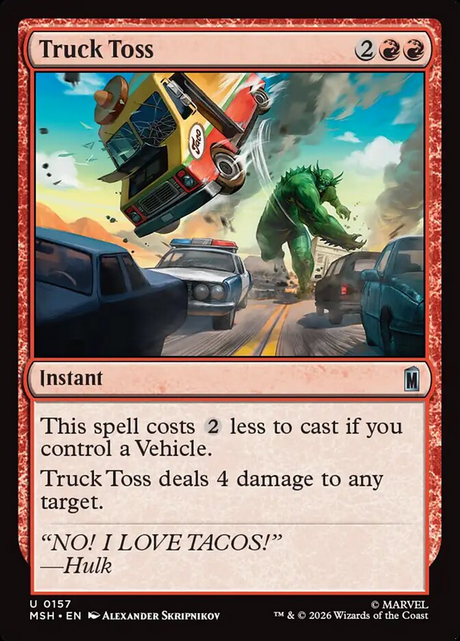 Truck Toss — Marvel Super Heroes (MSH) #157