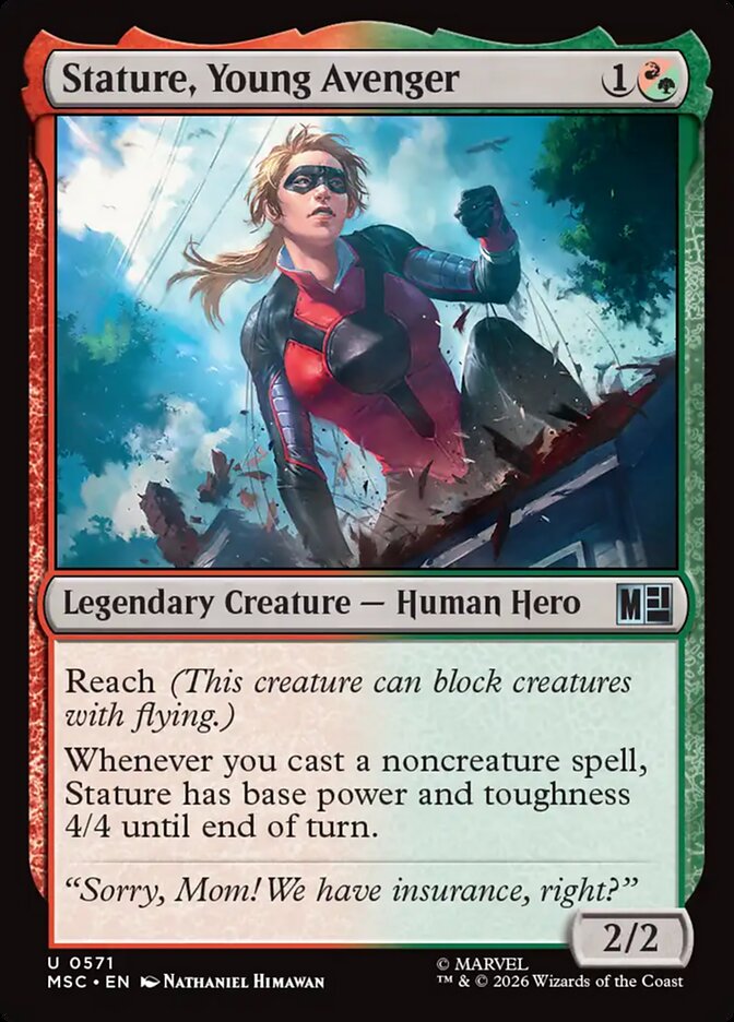 Stature, Young Avenger — Marvel Super Heroes Commander (MSC) #571