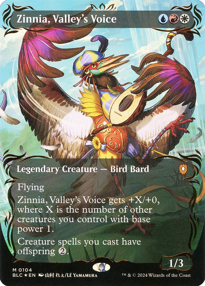 Zinnia, Valley's Voice — Bloomburrow Commander (BLC) #104