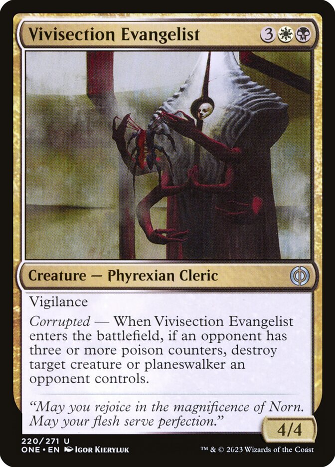 Vivisection Evangelist — Phyrexia: All Will Be One (ONE) #220