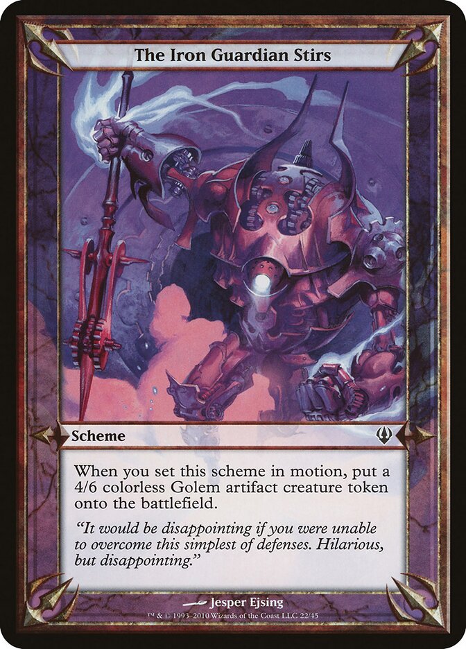 The Iron Guardian Stirs — Archenemy Schemes (OARC) #22★