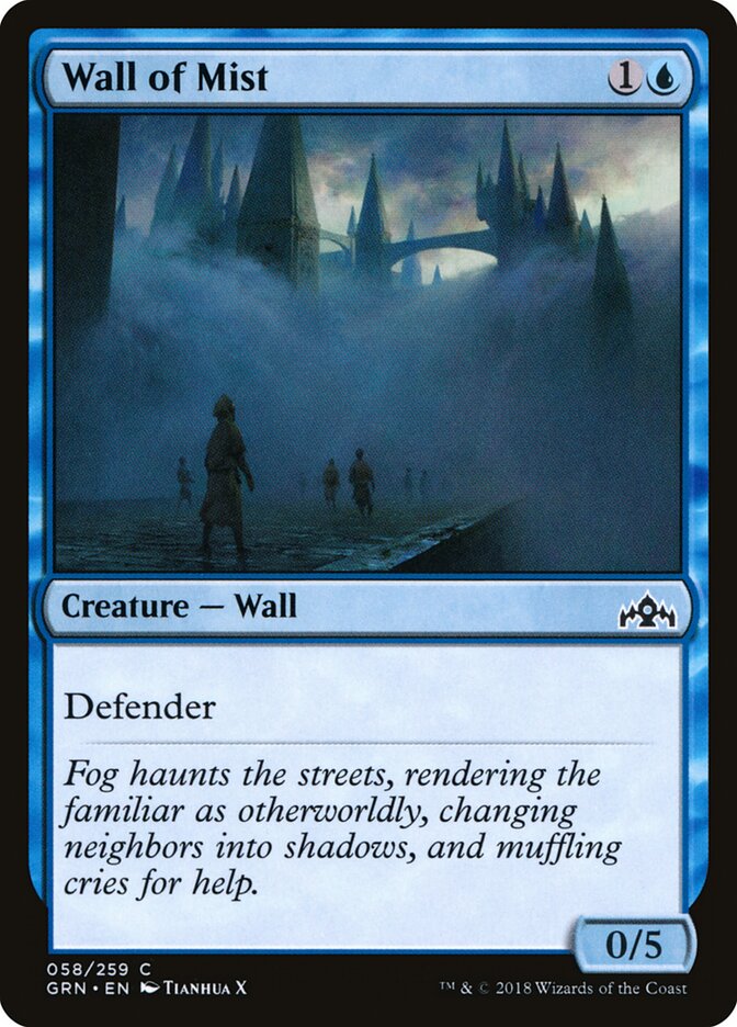 Wall of Mist — Guilds of Ravnica (GRN) #58