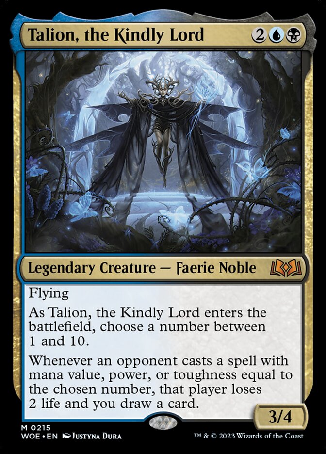 Talion, the Kindly Lord — Wilds of Eldraine (WOE) #215