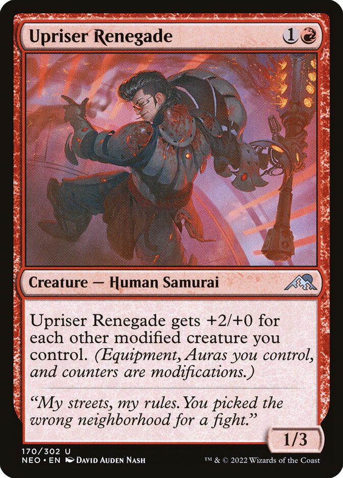 Upriser Renegade — Kamigawa: Neon Dynasty (NEO) #170