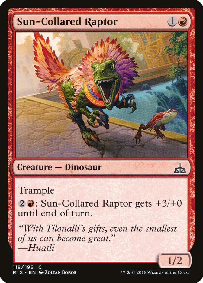 Sun-Collared Raptor — Rivals of Ixalan (RIX) #118