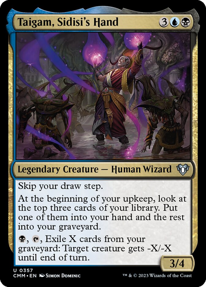 Taigam, Sidisi's Hand — Commander Masters (CMM) #357