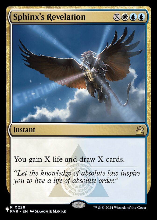 Sphinx's Revelation — The List (PLST) #RVR-228