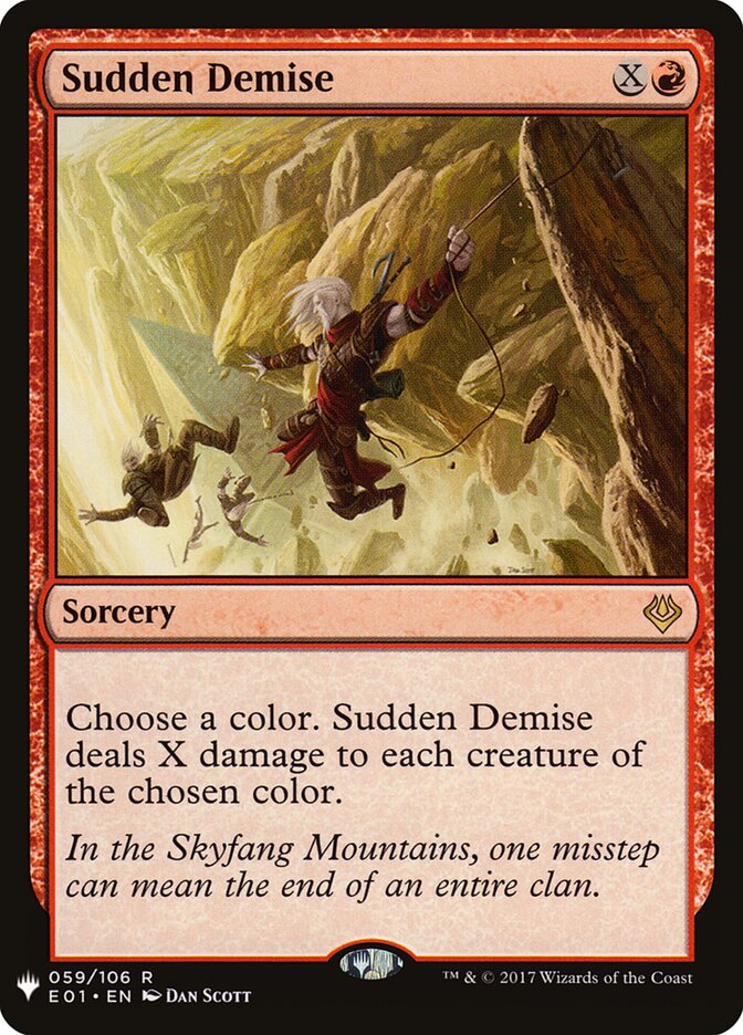 Sudden Demise — The List (PLST) #E01-59
