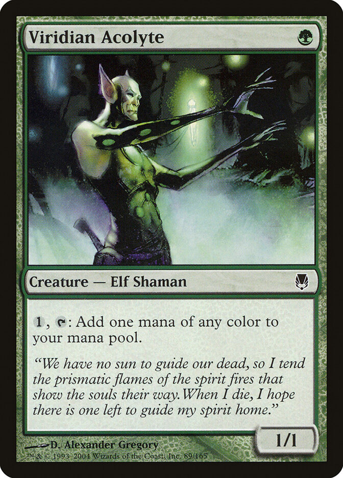 Viridian Acolyte — Darksteel (DST) #89