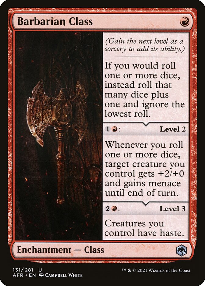 Barbarian Class — Adventures in the Forgotten Realms (AFR) #131