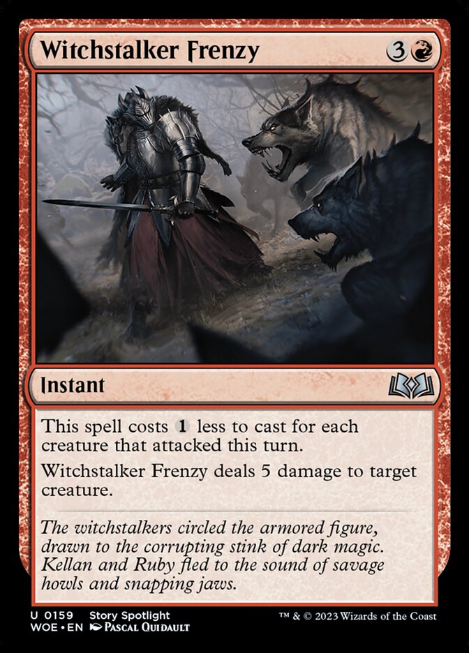 Witchstalker Frenzy — Wilds of Eldraine (WOE) #159