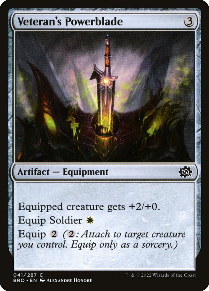 Veteran's Powerblade — The Brothers' War (BRO) #41