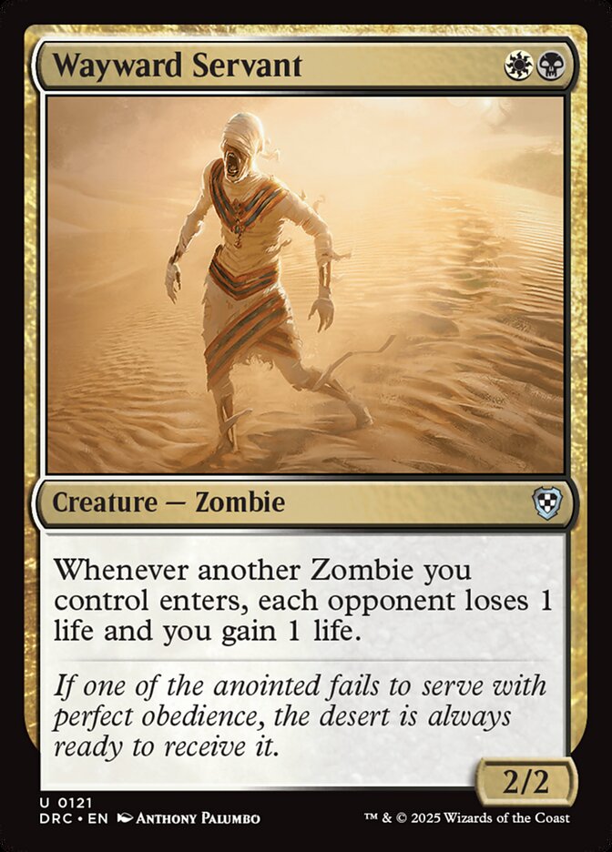 Wayward Servant — Aetherdrift Commander (DRC) #121
