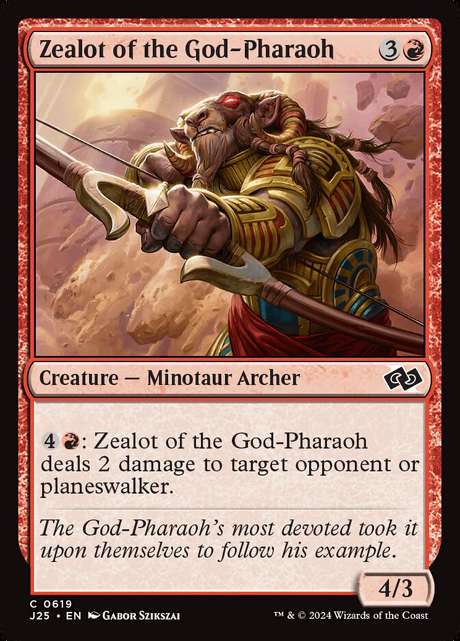 Zealot of the God-Pharaoh — Foundations Jumpstart (J25) #619