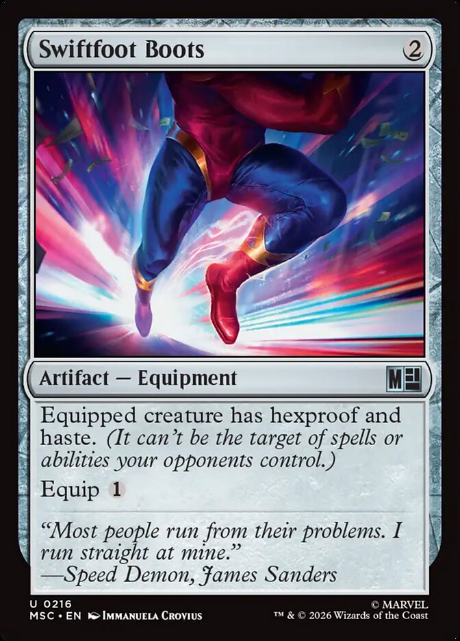 Swiftfoot Boots — Marvel Super Heroes Commander (MSC) #216