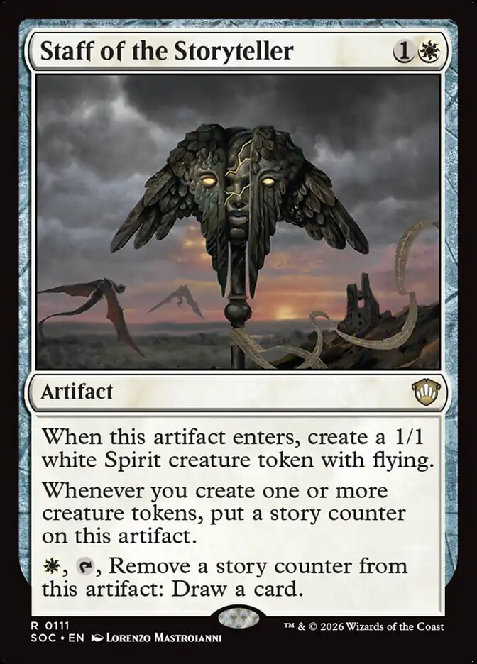 Staff of the Storyteller — Secrets of Strixhaven Commander (SOC) #111