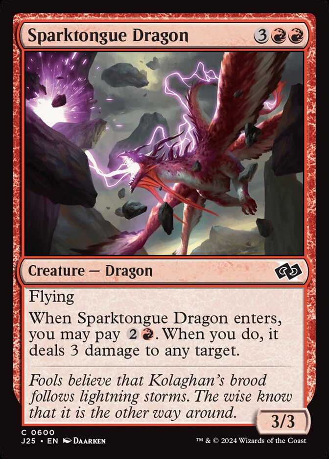 Sparktongue Dragon — Foundations Jumpstart (J25) #600