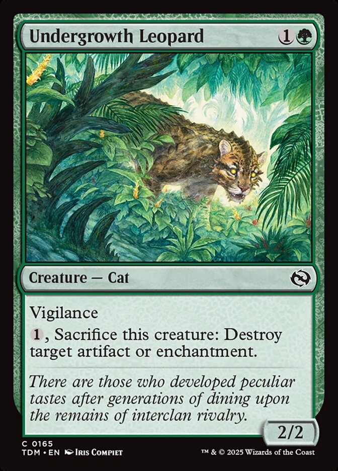 Undergrowth Leopard — Tarkir: Dragonstorm (TDM) #165