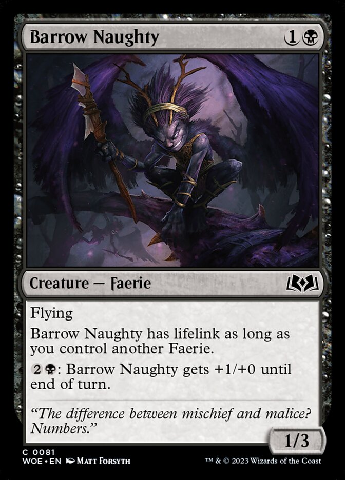 Barrow Naughty — Wilds of Eldraine (WOE) #81