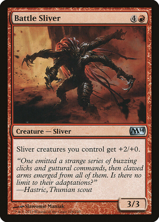 Battle Sliver — Magic 2014 (M14) #128