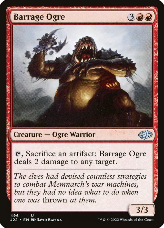 Barrage Ogre — Jumpstart 2022 (J22) #496