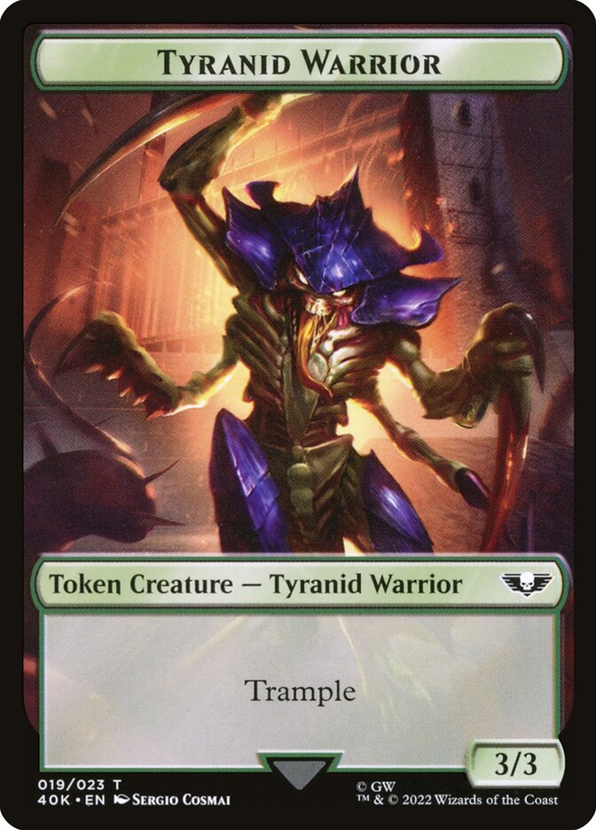Tyranid Warrior — Warhammer 40,000 Tokens (T40K) #19