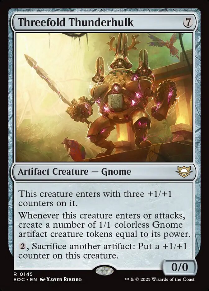 Threefold Thunderhulk — Edge of Eternities Commander (EOC) #145