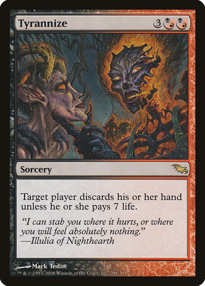 Tyrannize — Shadowmoor (SHM) #201