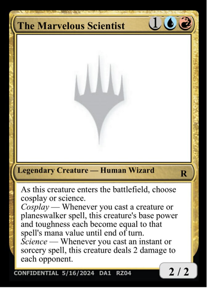 The Marvelous Scientist — Unknown Event (UNK) #RZ04j