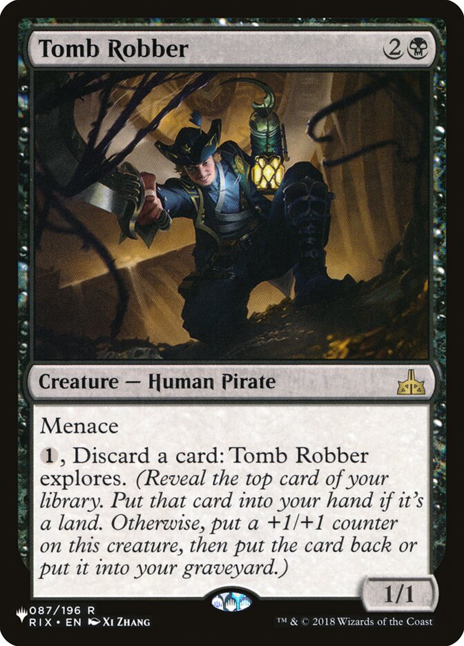 Tomb Robber — The List (PLST) #RIX-87