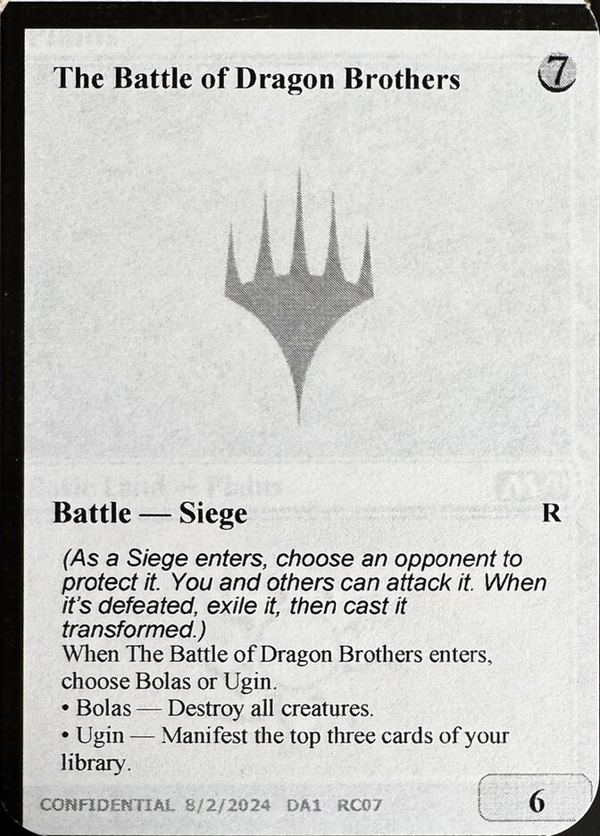 The Battle of Dragon Brothers // Fate Reforged — Unknown Event (UNK) #RC07b