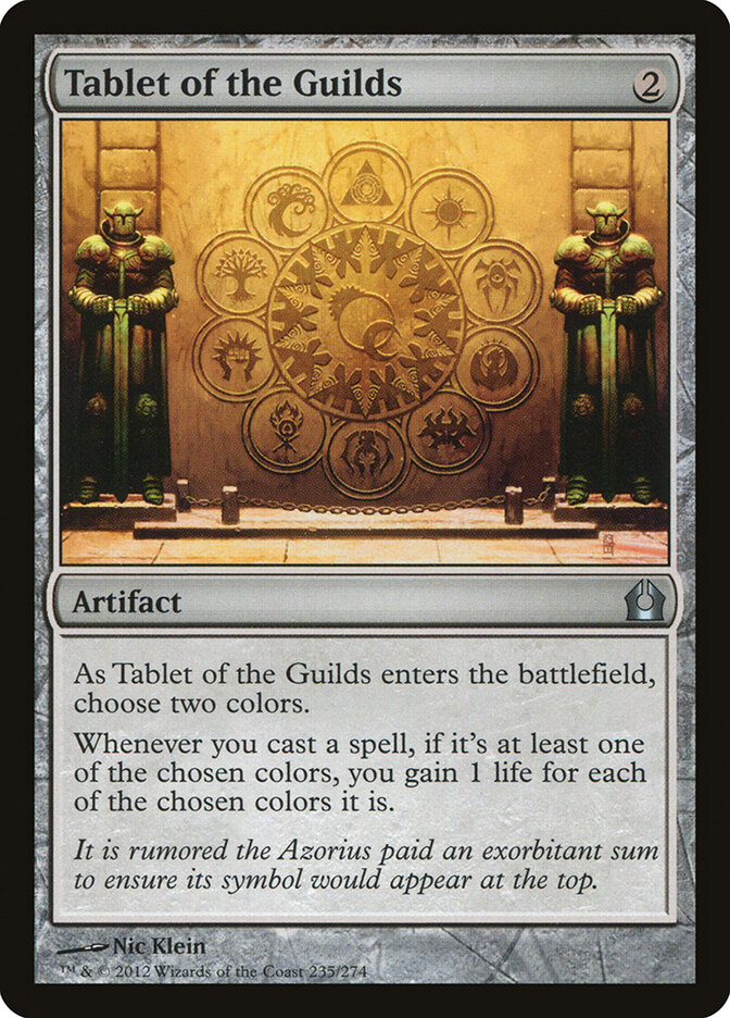 Tablet of the Guilds — Return to Ravnica (RTR) #235