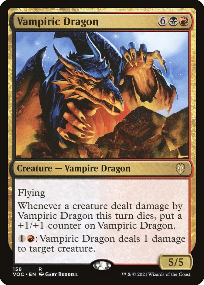 Vampiric Dragon — Crimson Vow Commander (VOC) #158