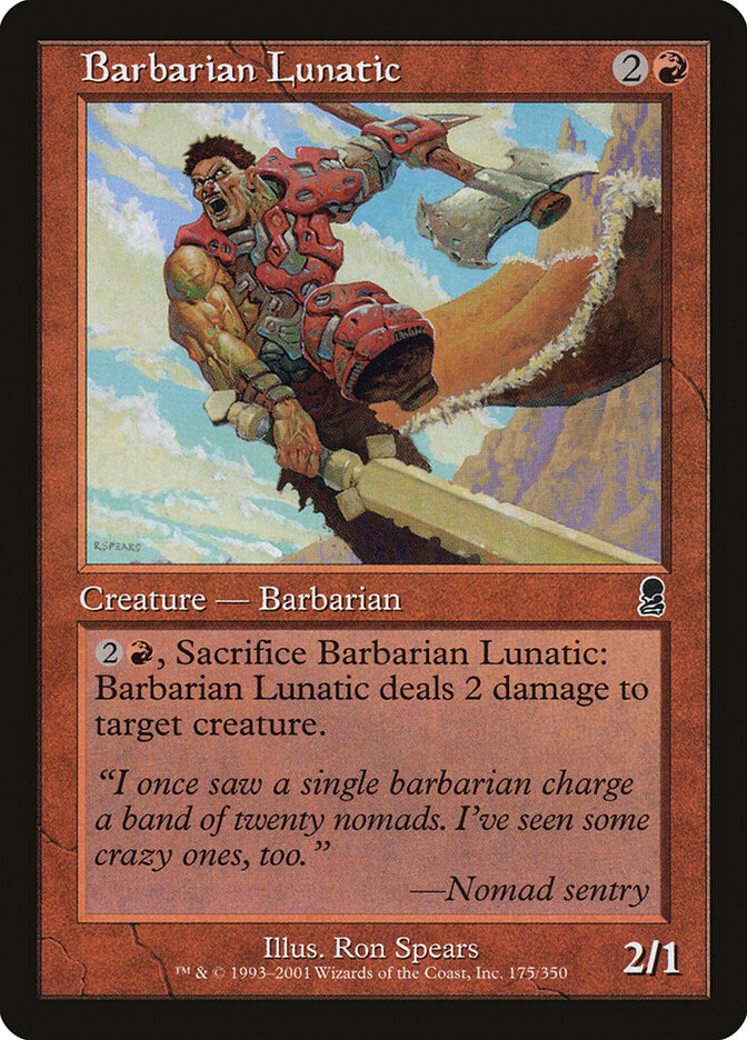 Barbarian Lunatic — Odyssey (ODY) #175