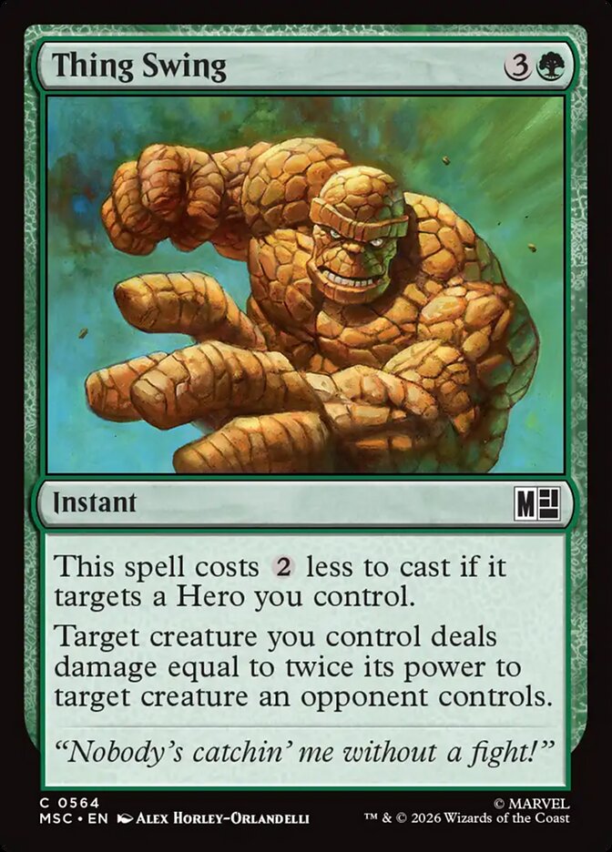 Thing Swing — Marvel Super Heroes Commander (MSC) #564