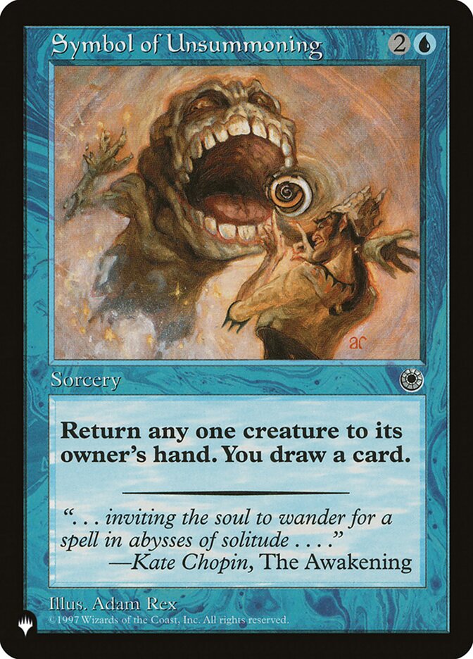 Symbol of Unsummoning — The List (PLST) #POR-70