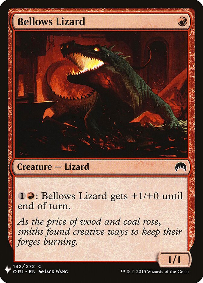 Bellows Lizard — The List (PLST) #ORI-132