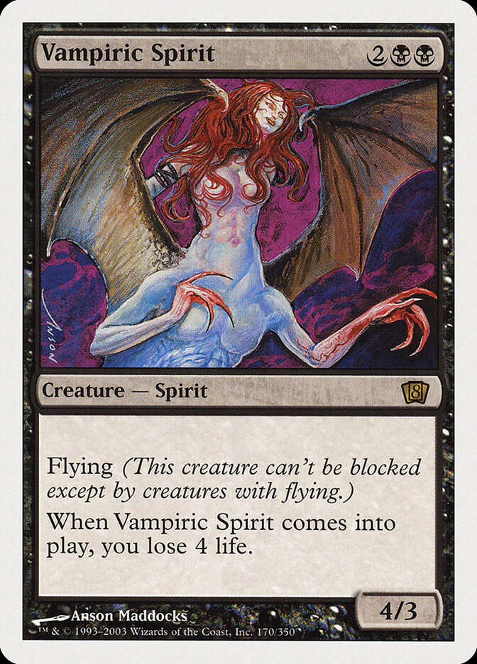 Vampiric Spirit — Eighth Edition (8ED) #170