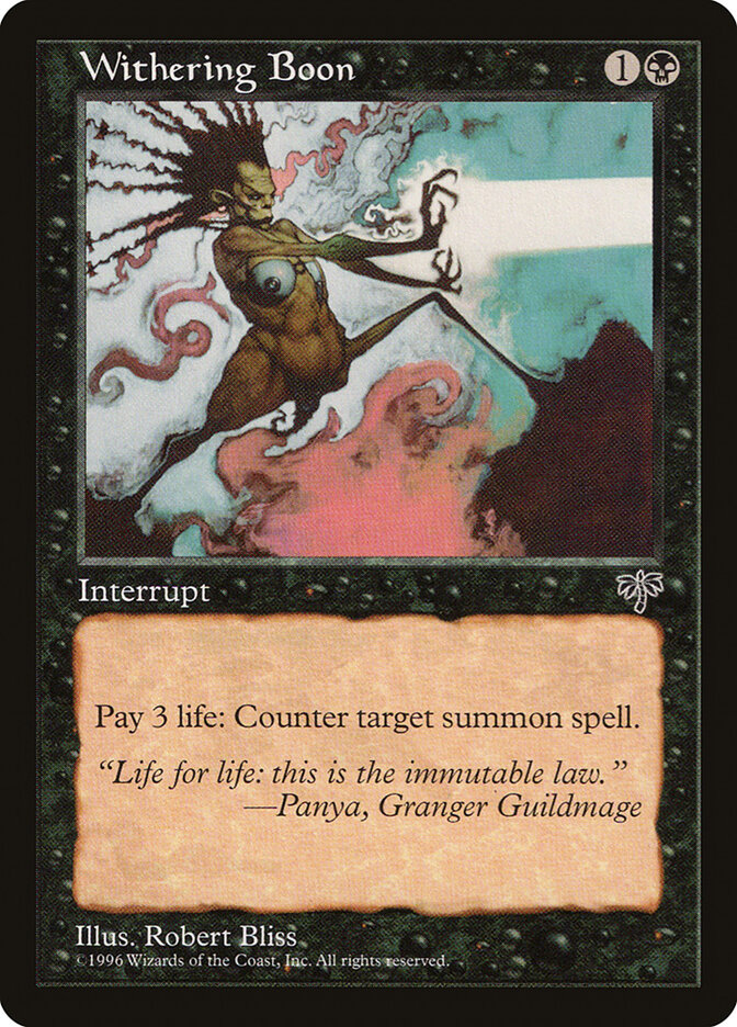Withering Boon — Mirage (MIR) #152