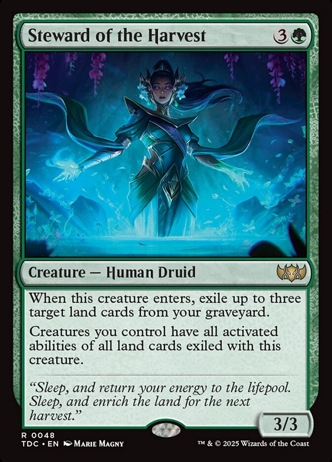 Steward of the Harvest — Tarkir: Dragonstorm Commander (TDC) #48