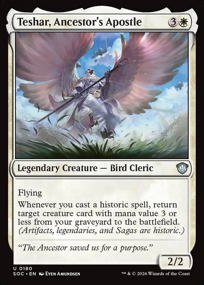 Teshar, Ancestor's Apostle — Secrets of Strixhaven Commander (SOC) #180