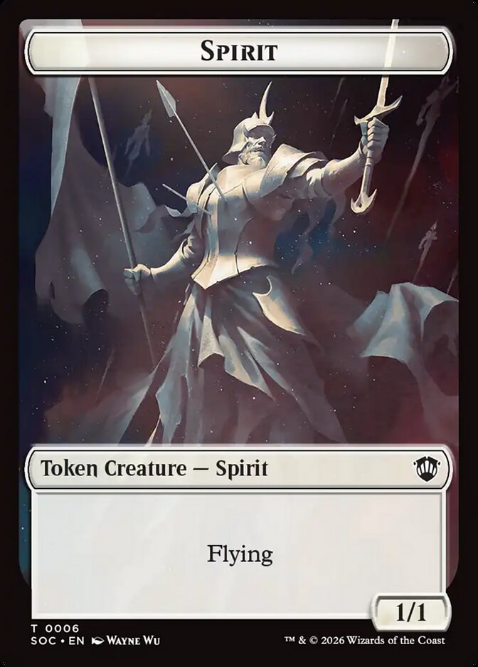Spirit — Secrets of Strixhaven Commander Tokens (TSOC) #6