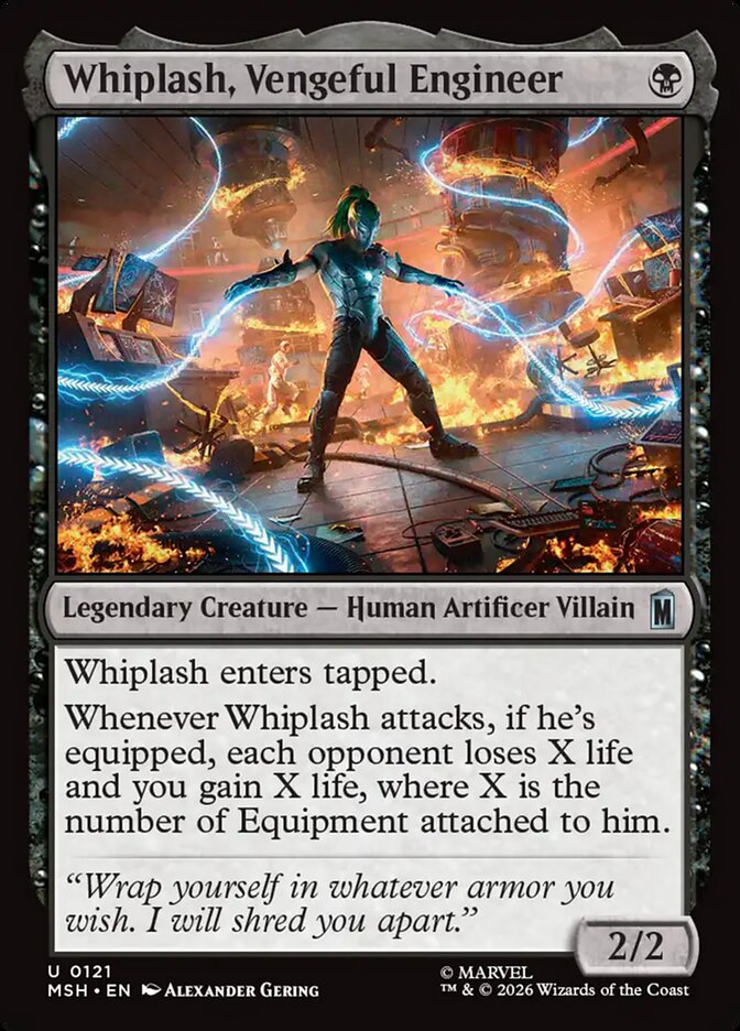 Whiplash, Vengeful Engineer — Marvel Super Heroes (MSH) #121