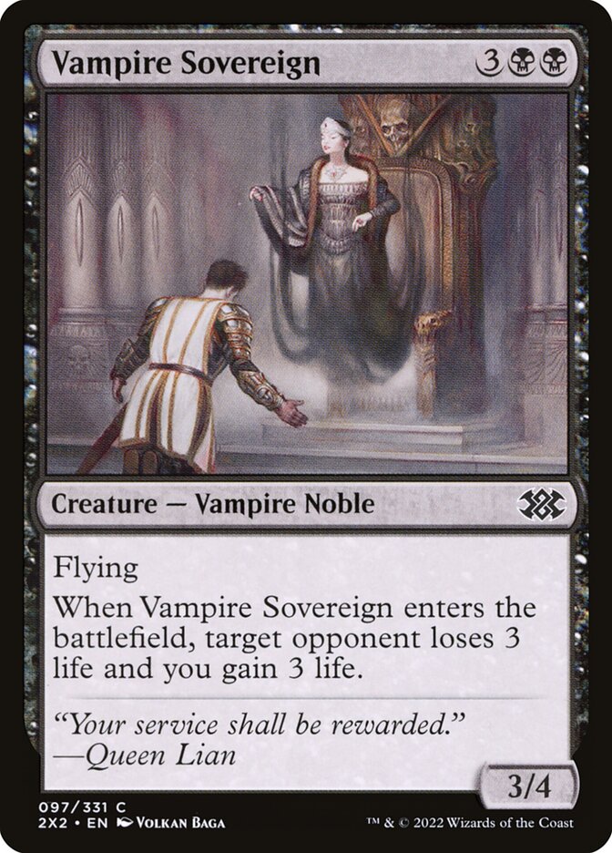 Vampire Sovereign — Double Masters 2022 (2X2) #97