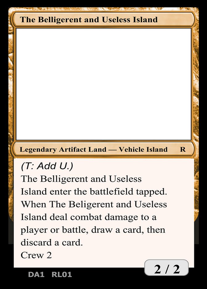 The Belligerent and Useless Island — Unknown Event (UNK) #RL01a