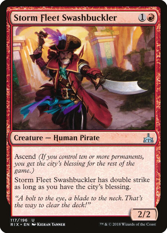 Storm Fleet Swashbuckler — Rivals of Ixalan (RIX) #117