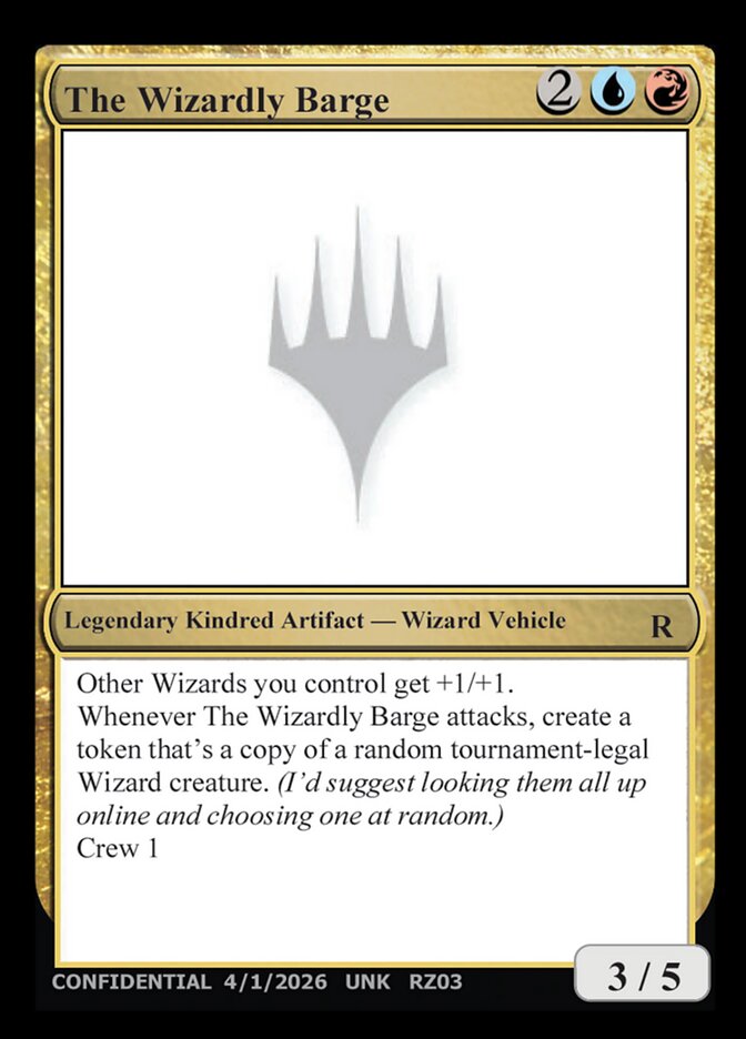 The Wizardly Barge — Unknown Event (UNK) #RZ03r